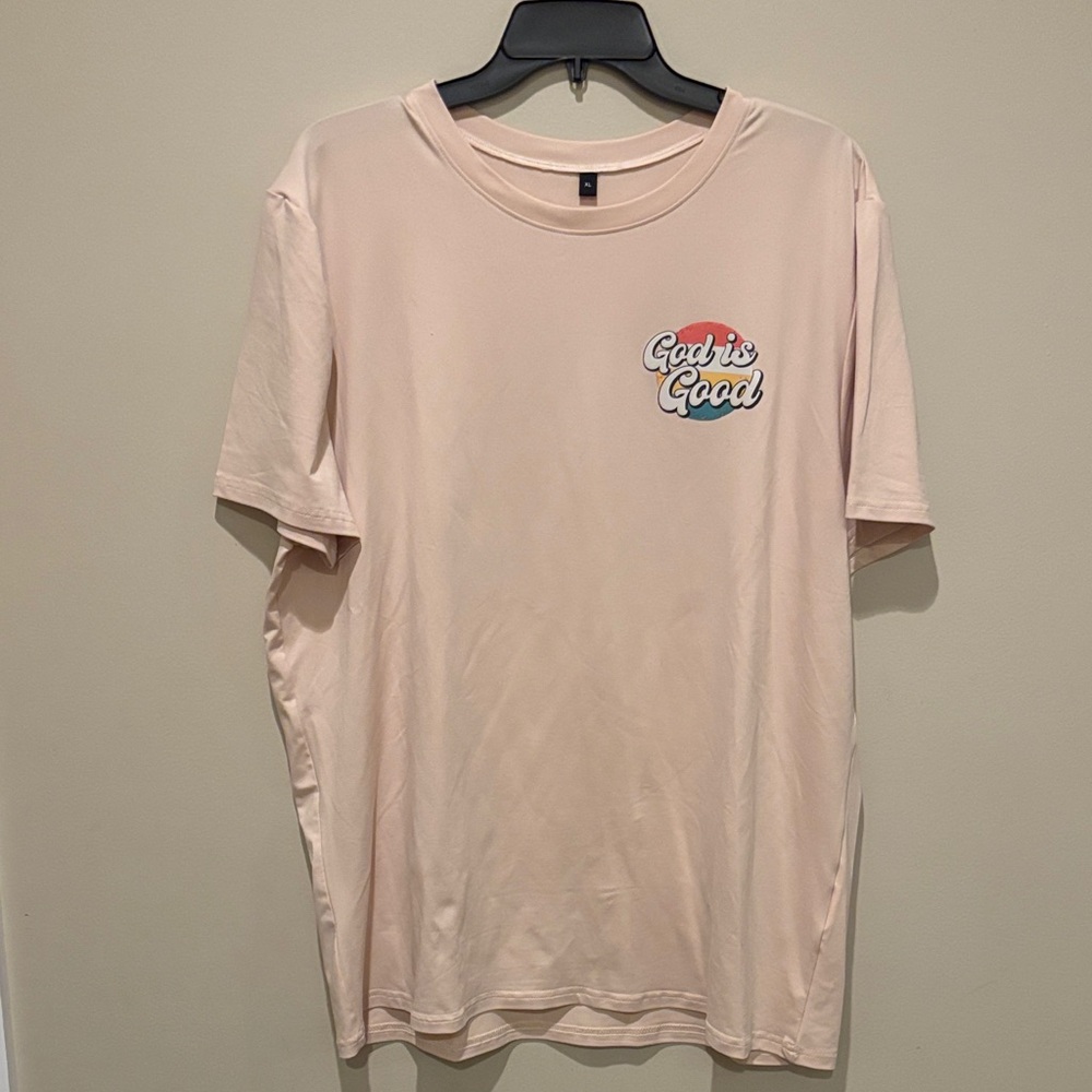 God Is Good Pink Graphic Tee - Men
